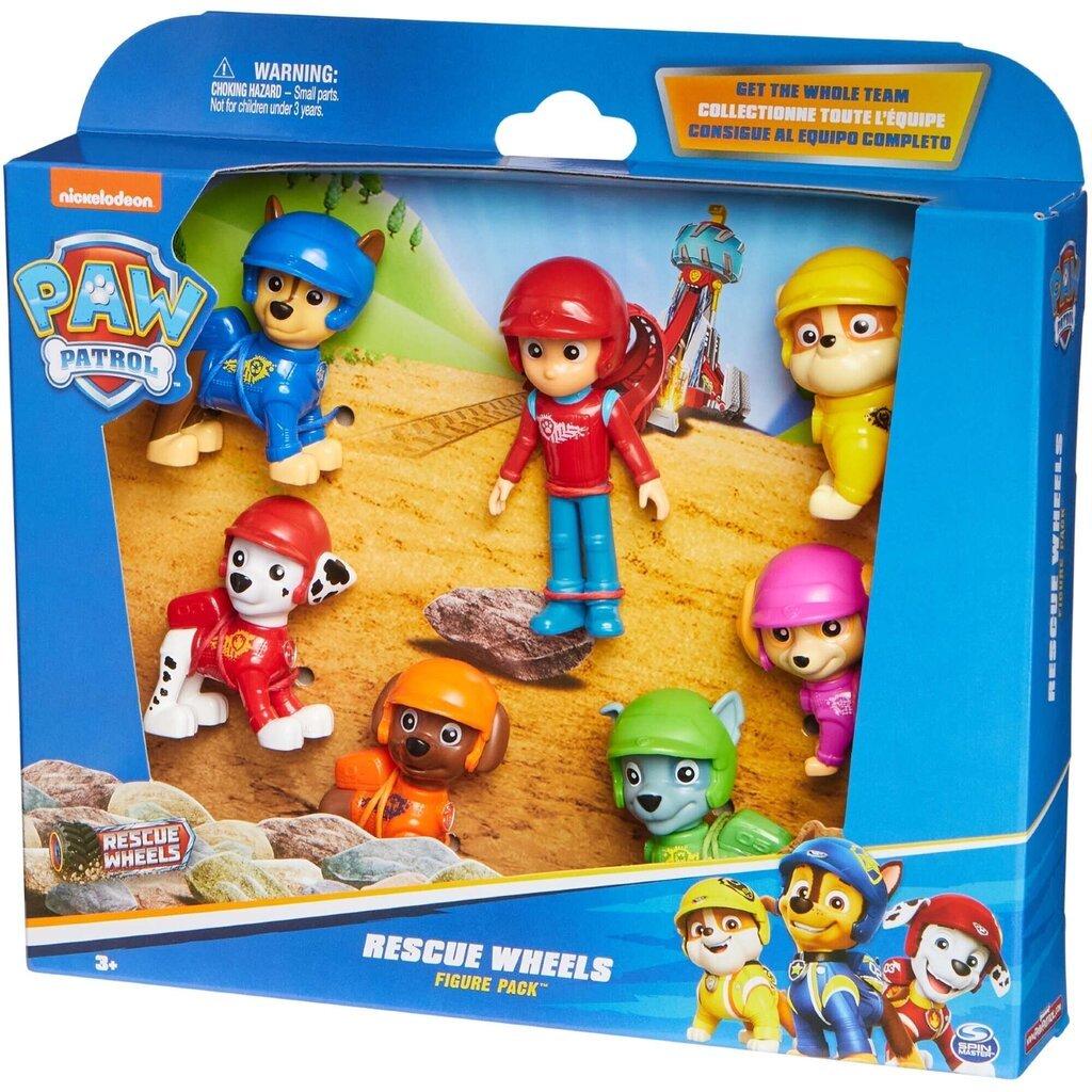 Paw Patrol 7in1 Rescue Wheels figuurisarja Ryder ja pennut hinta ja tiedot | Tyttöjen lelut | hobbyhall.fi