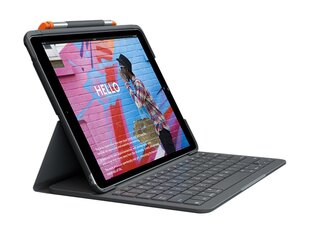 Logitech Slim Folio, keyboard and folio case, QWERTZ, German hinta ja tiedot | Tablettien lisätarvikkeet | hobbyhall.fi