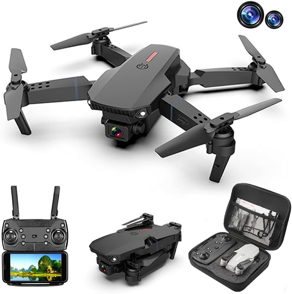 ULEEN E88 Drone, 4k-kamera, 3D Flip hinta ja tiedot | Dronet | hobbyhall.fi