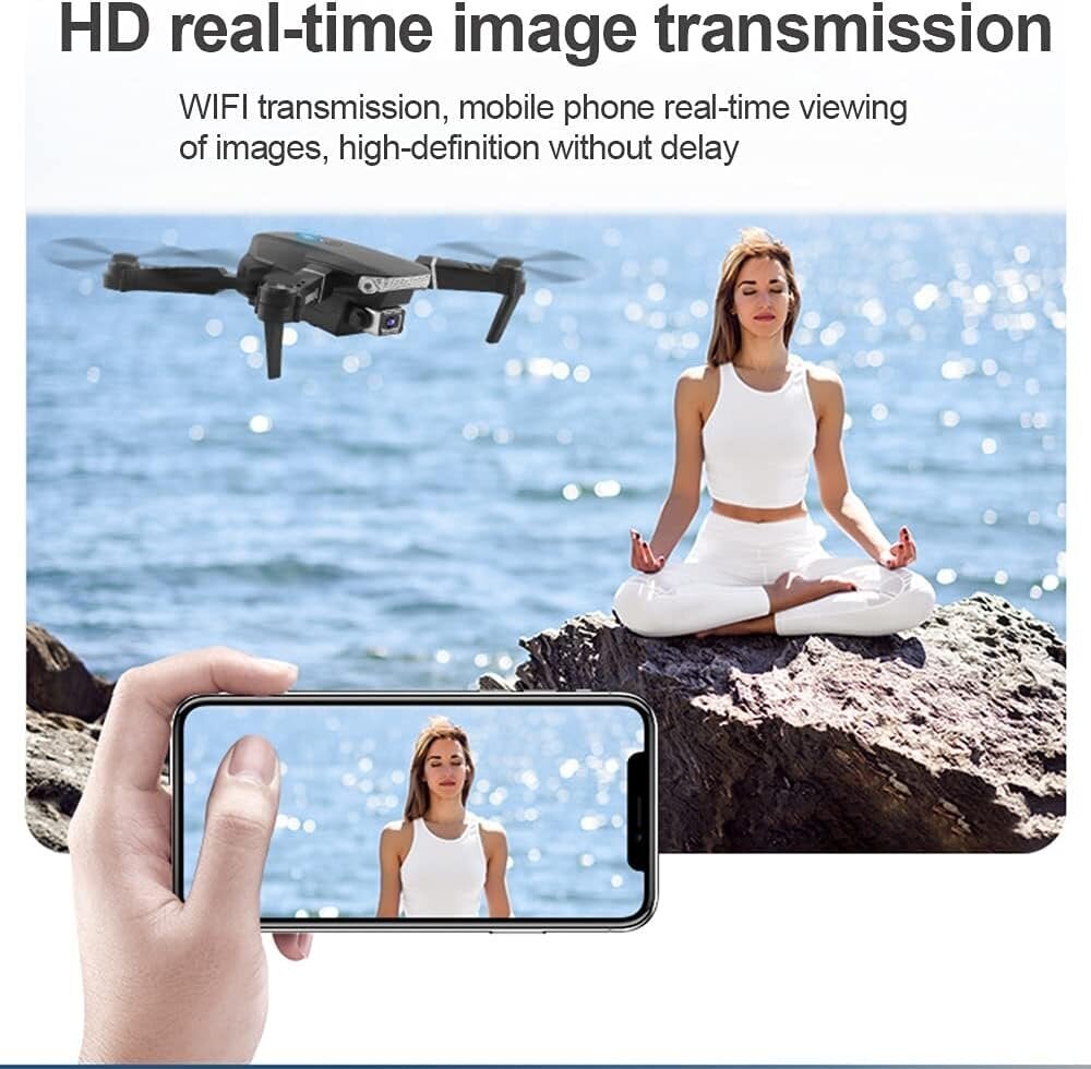 ULEEN E88 Drone, 4k-kamera, 3D Flip hinta ja tiedot | Dronet | hobbyhall.fi