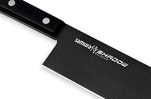 Samura SHADOW Universaali Nakiri veitsi mustalla tarttumattomalla pinnoitteella 6,7/170mm AUS 8:sta japanilainen teräs 59 HRC hinta ja tiedot | Samura Koti ja keittiö | hobbyhall.fi