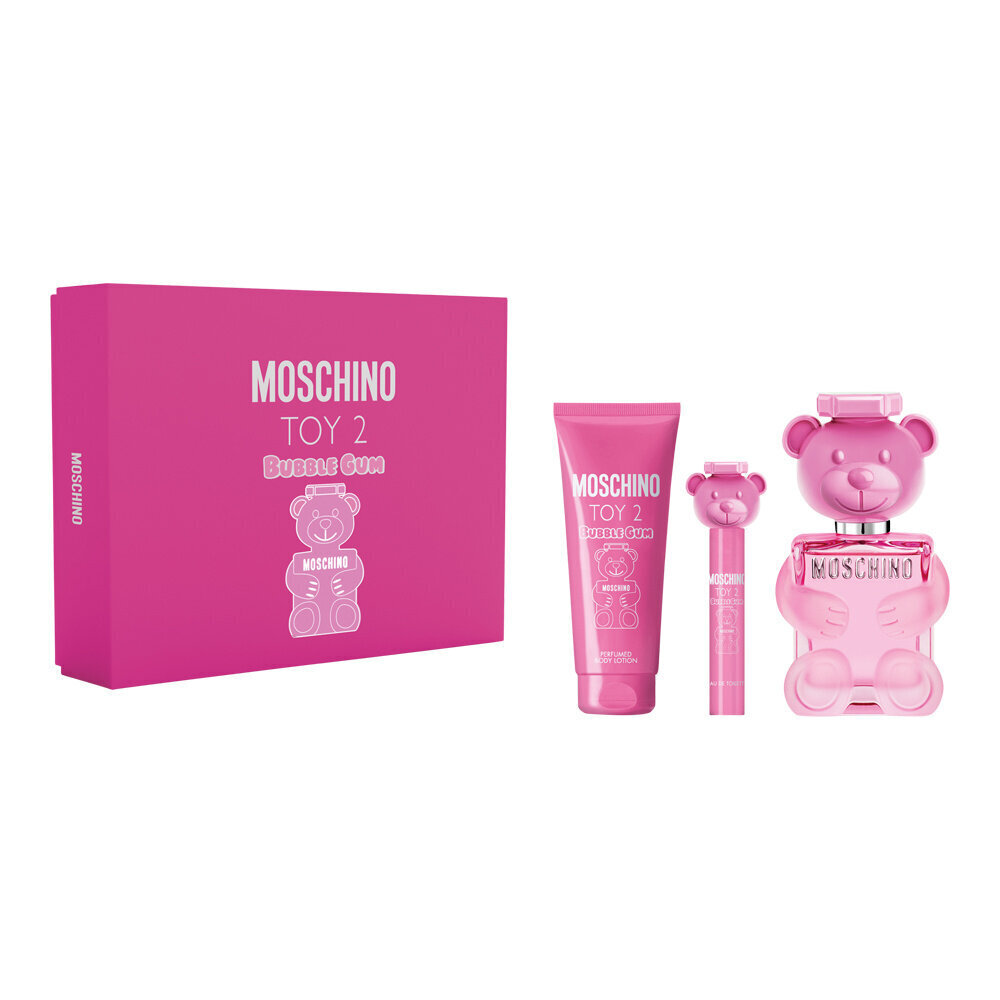 Moschino Toy 2 Bubble Gum lahjasetti, 100 ml EDT + MINI 10 ml + BL 100 ml hinta ja tiedot | Naisten hajuvedet | hobbyhall.fi