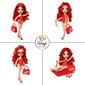 Nukke Rainbow High Swim & Style Ruby 507277-EUC, 28cm hinta ja tiedot | Tyttöjen lelut | hobbyhall.fi