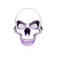 1kpl YeahBoom Halloween LED Skull Mask hinta ja tiedot | Naamiaisasut | hobbyhall.fi