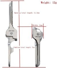 Avaimenperätyökalu 6 in 1 hinta ja tiedot | Hauskat avaimenperät | hobbyhall.fi