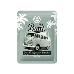 Kyltti 15x20 / VW Bulli, Enjoy the way to your destination hinta ja tiedot | Puutarhakoristeet | hobbyhall.fi