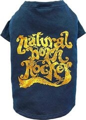 T-paita koirille Natural Born Rocker, S, sininen hinta ja tiedot | Koiran vaatteet | hobbyhall.fi