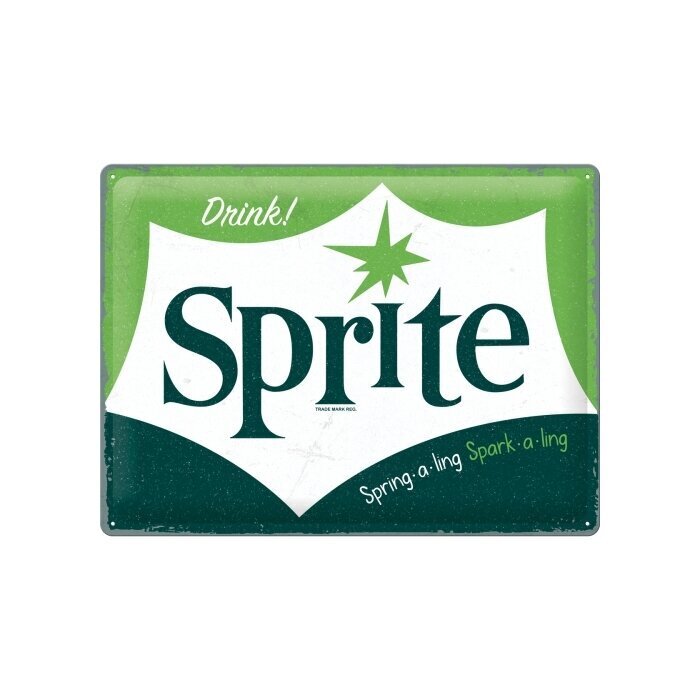 Kyltti 30x40cm / Sprite - Logo hinta ja tiedot | Sisustustuotteet | hobbyhall.fi