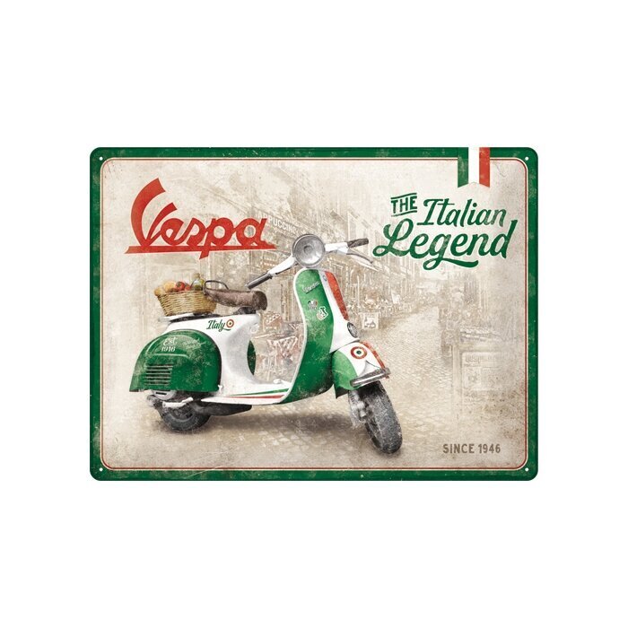 Kyltti 30x40cm / Vespa - Italian Legend hinta ja tiedot | Sisustustuotteet | hobbyhall.fi