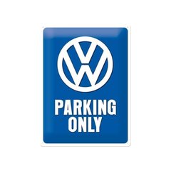 Metallilevy 30x40 cm / VW Parking Only hinta ja tiedot | Puutarhakoristeet | hobbyhall.fi