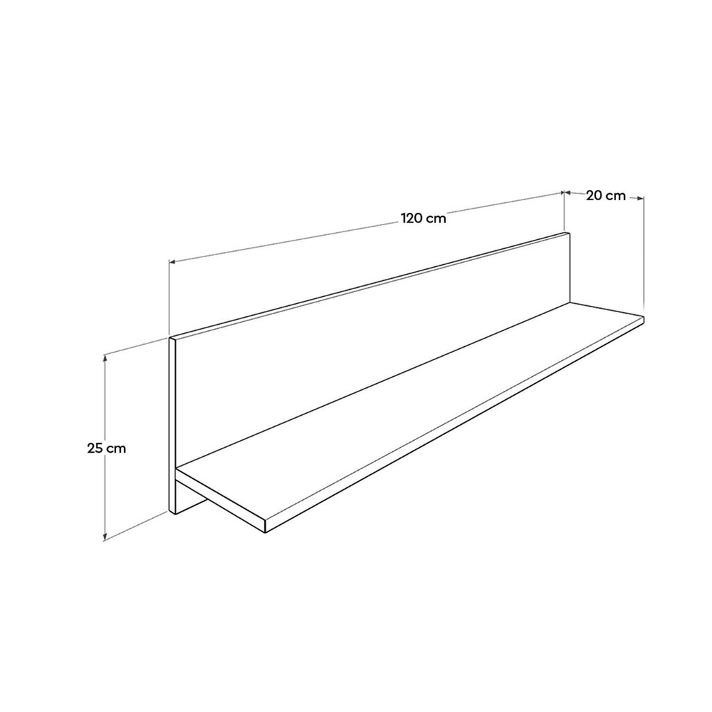 Seinähylly Raf-11-Pp-1 hinta ja tiedot | Hyllyt | hobbyhall.fi