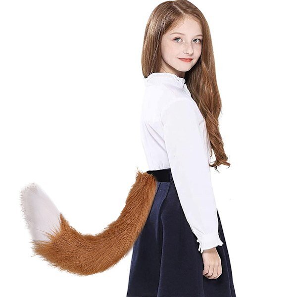 Wolf Dog Fox Animal Ears Tail Set Suden koiran korvat hännän puku Ketun korvat hiusklipsit hännän setti joulukoristeita hinta ja tiedot | Joulukoristeet | hobbyhall.fi