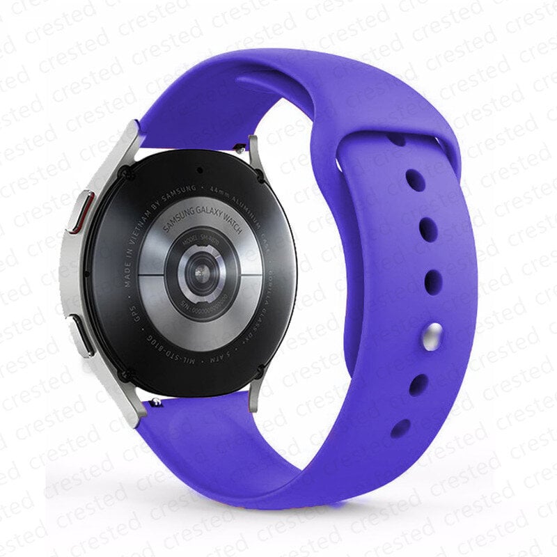 (Galaxy watch 46mm Purple)ranneke Samsung Galaxy kellolle 4/4 Classic/5/5 pro/3/46mm/42mm/Active 2 Gear S3 Silikonirannekoru Huawei GT 2/pro ranneke|Kellorannekkeet| hinta ja tiedot | Älykellojen ja aktiivisuusrannekkeiden lisätarvikkeet | hobbyhall.fi