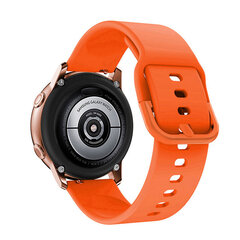 (Classic 4 kellon 42mm oranssi)Alkuperäinen ranneke Samsung Galaxy Watch Active 2 40mm 44mm silikoni Sport Rannekorun Vaihto kellonranneke 20mm kellon ranneke - kellon rannekkeet hinta ja tiedot | Älykellojen ja aktiivisuusrannekkeiden lisätarvikkeet | hobbyhall.fi