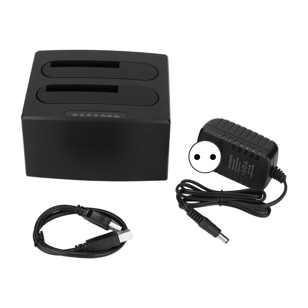 Kiintolevylukija USB 3.0 - SATA I II III Dual-Back ulkoinen HDD-telakointiasema Offline-kloonikopiointi 2,5 tuuman 3,5 tuuman HDD SSD EU -liittimelle hinta ja tiedot | Koteloiden lisätarvikkeet | hobbyhall.fi