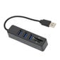 USB2.0-keskitin Muistikortin tallennuskortinlukija nopea lähetys Plug and Play Easy Access USB SplitterBlack hinta ja tiedot | Koteloiden lisätarvikkeet | hobbyhall.fi