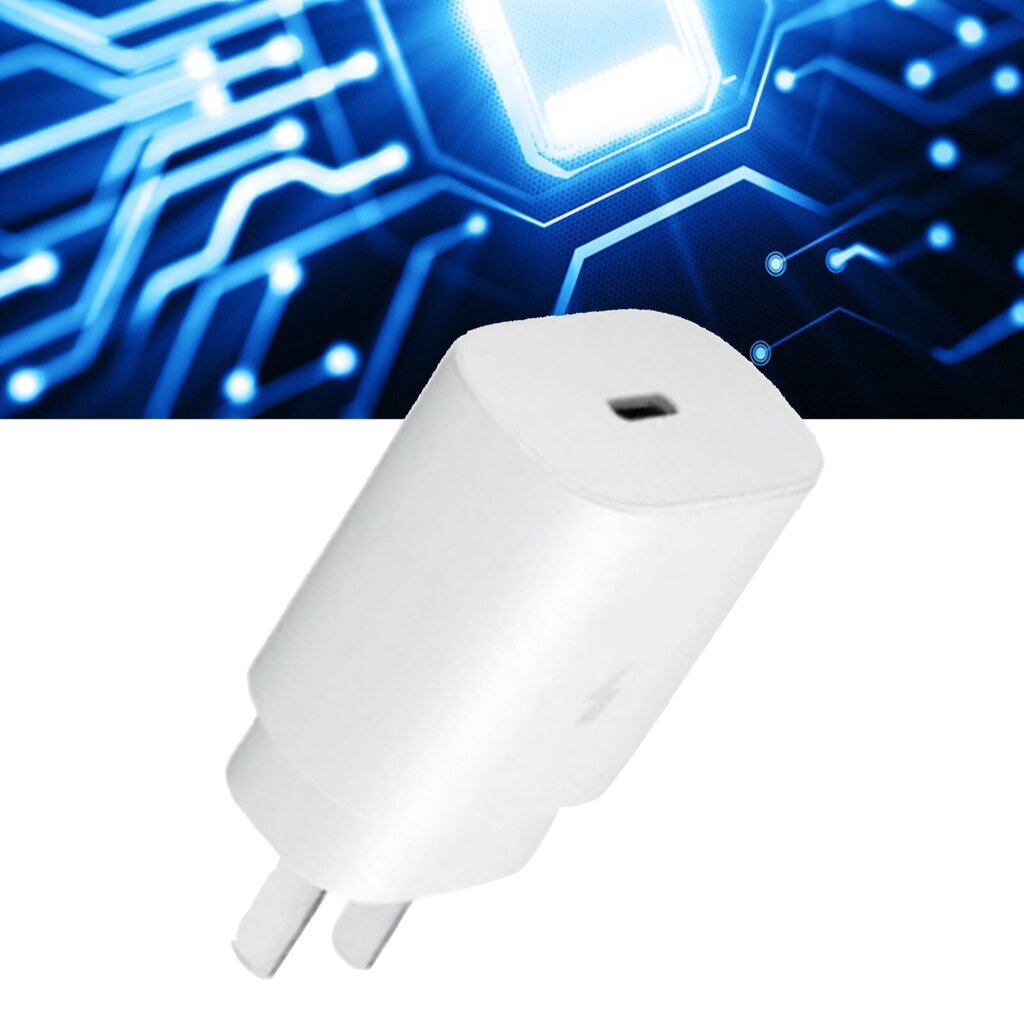 Type C Laturi 25W PD USB C -seinälaturi Supernopea latauslohko Samsung Note10 S20 US Plug White hinta ja tiedot | Puhelimen laturit | hobbyhall.fi