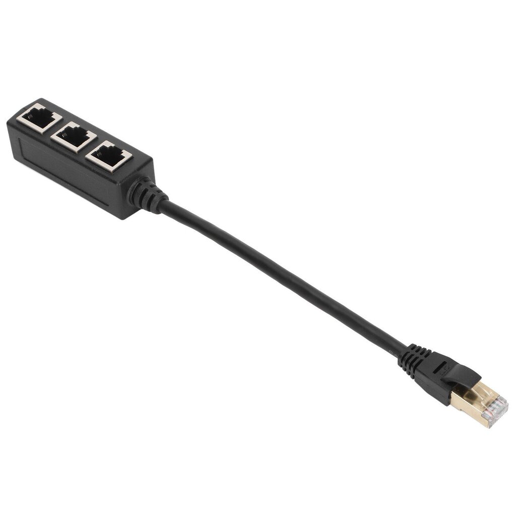 RJ45 Ethernet-sovitinkaapelin jatke 1–3 porttia Erinomainen yhteys Lähetys Hyvä signaali Ethernet-pistorasovitin hinta ja tiedot | Web-kamerat | hobbyhall.fi