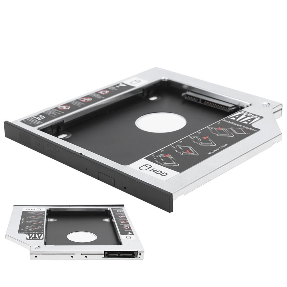 State Drive Bracket Kevyt tietokoneen lisävaruste, alumiiniseos, paksuus 9,5 MM SSD:lle hinta ja tiedot | Kannettavien tietokoneiden lisätarvikkeet | hobbyhall.fi