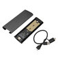 SSD-kotelo M.2 Nvme PCIE NGFF SATA USB 3.2 Gen 2 10Gbps kannettava alumiiniseoksesta valmistettu puolijohdeasema ulkoinen kotelo musta hinta ja tiedot | Muistitikut | hobbyhall.fi