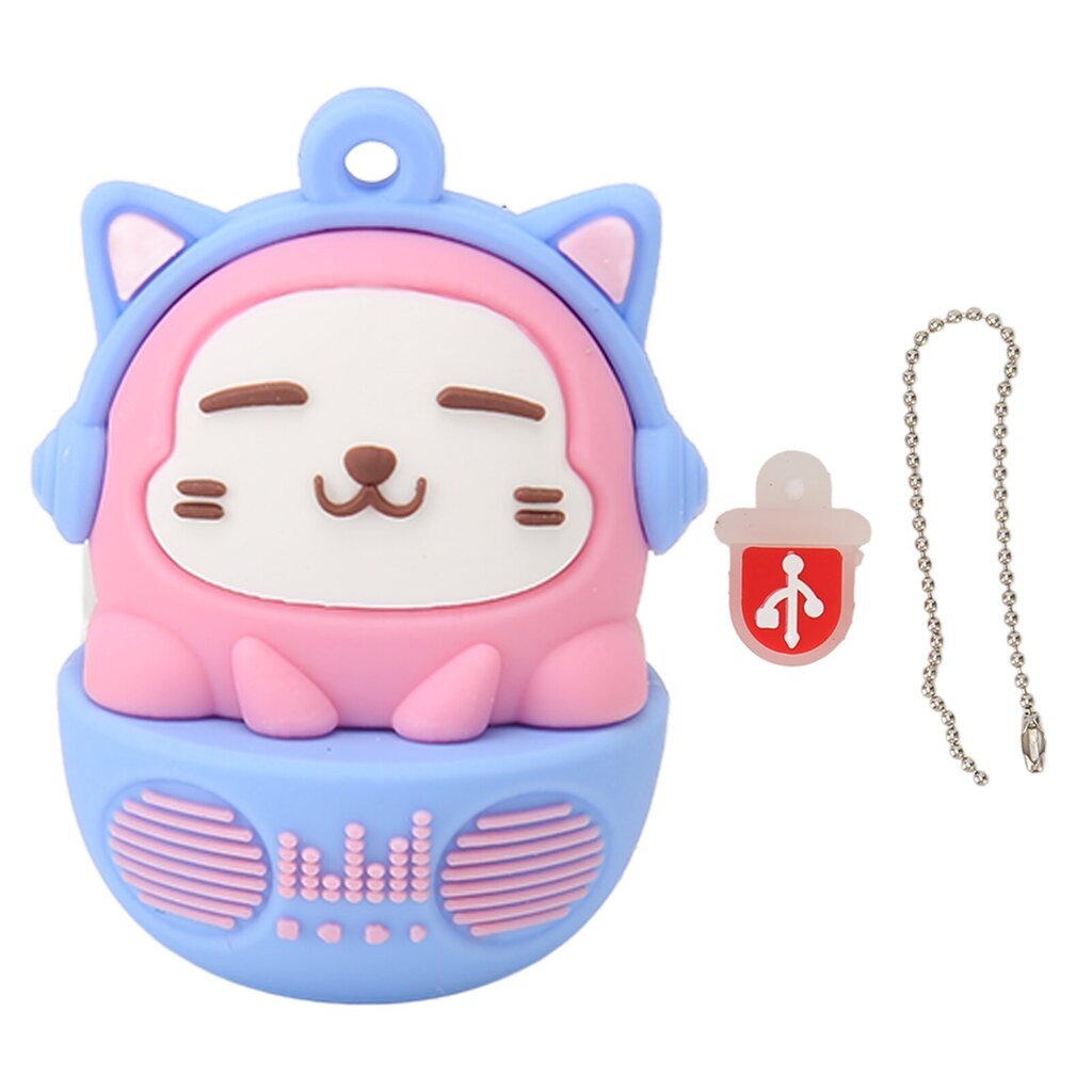 Sarjakuva Flash-asema PVC USB2.0 Cat Pattern Plug and Play Iskunkestävä U-levy puhelimelle Kannettava tietokone Pinkki Sininen 128g hinta ja tiedot | Muistitikut | hobbyhall.fi