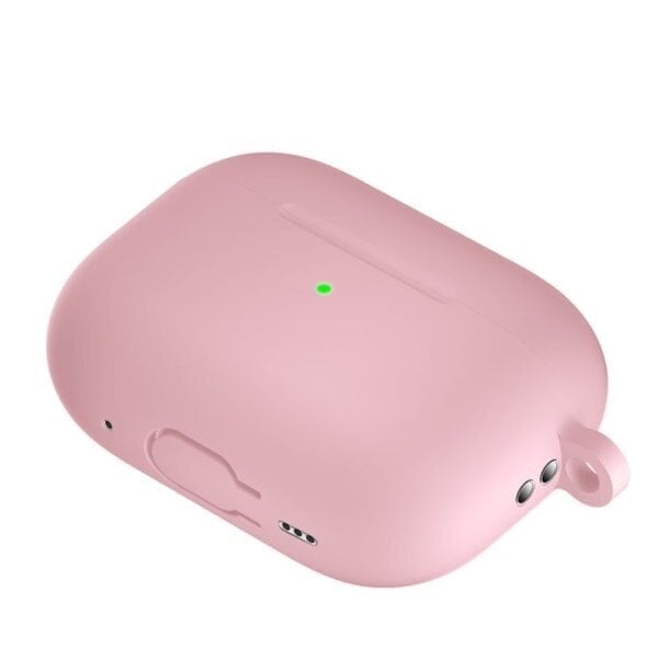 Silikonikuori ja karabiini Apple AirPods Pro 2 Pink hinta ja tiedot | Kuulokkeiden tarvikkeet | hobbyhall.fi