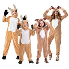 Umorden Unisex Aikuinen Lapsi Joulu Poro Puku Tyttö Naisten Hupullinen Kodikas Fawn Deer Puku Cosplay Onesie Sarjakuva Pyjama hinta ja tiedot | Naamiaisasut | hobbyhall.fi