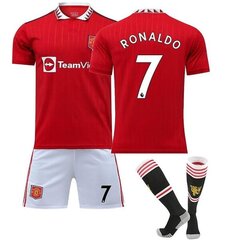 23.22. Uusi Manchester United Jalkapallopaita Jalkapallopaita Aikuiset Lapset RONALDO 7 Kids 18(100-110) hinta ja tiedot | Jalkapallovaatteet ja -varusteet | hobbyhall.fi