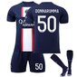 Paris 22/23 Football Kits Kids Home Harjoittelu T-paita Shortsit Puku DONMARUMMA 50 XS hinta ja tiedot | Jalkapallovaatteet ja -varusteet | hobbyhall.fi