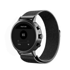 Garmin Vivoactive 4S ruostumattomasta teräksestä valmistettu rannekellonauha - Musta Black hinta ja tiedot | Älykellojen ja aktiivisuusrannekkeiden lisätarvikkeet | hobbyhall.fi