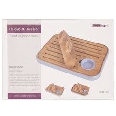 Leikkuulauta / tarjotin GOURMET 36x25.5cm, bambu / sininen hinta ja tiedot | Leikkuulaudat | hobbyhall.fi