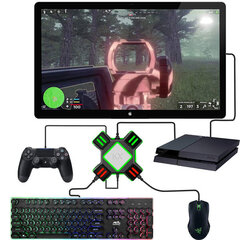 Sovitin hiirelle ja näppäimistölle Switchille, Xbox Onelle, PS3/4:lle hinta ja tiedot | Pelikonsolitarvikkeet | hobbyhall.fi