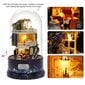 Creative DIY Dollhouse Dream House Miniature Rotate Music Box pölysuojalla LED-valolla hinta ja tiedot | Piharakennukset | hobbyhall.fi