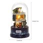 Creative DIY Dollhouse Dream House Miniature Rotate Music Box pölysuojalla LED-valolla hinta ja tiedot | Piharakennukset | hobbyhall.fi