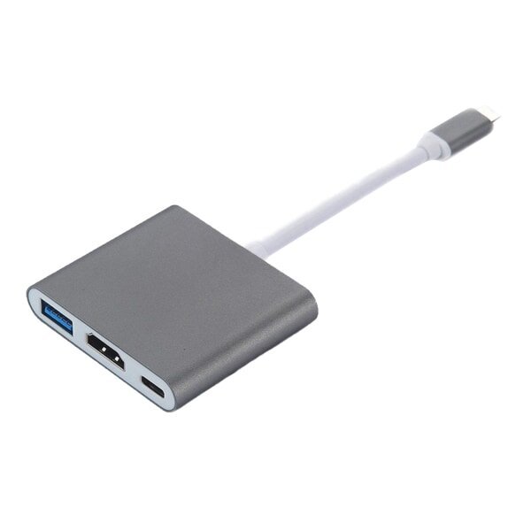 USB-C-moniporttinen sovitin USB:hen (PD), USB-C, 4K HDMI-yhteensopiva hinta ja tiedot | Kaapelit ja adapterit | hobbyhall.fi