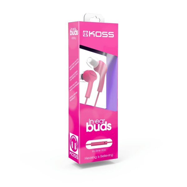 KOSS-kuulokkeet KEB9i In Ear Mic Pink hinta ja tiedot | Kuulokkeet | hobbyhall.fi