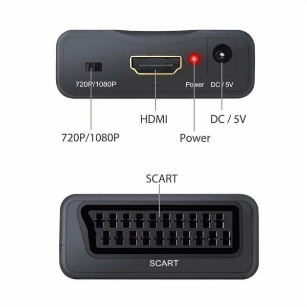 SCART-HDMI-muunnin 1080p hinta ja tiedot | Kaapelit ja adapterit | hobbyhall.fi