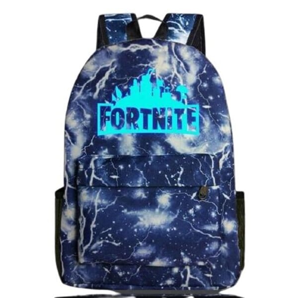 Fortnite-reppu Night Luminous School Laukut hehkuvat pimeässä Black Thunder Black hinta ja tiedot | Tietokonelaukut | hobbyhall.fi