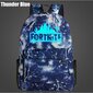 Fortnite-reppu Night Luminous School Laukut hehkuvat pimeässä Black Thunder Black hinta ja tiedot | Tietokonelaukut | hobbyhall.fi