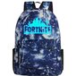 Fortnite-reppu Night Luminous School Laukut hehkuvat pimeässä Black Thunder Black hinta ja tiedot | Tietokonelaukut | hobbyhall.fi