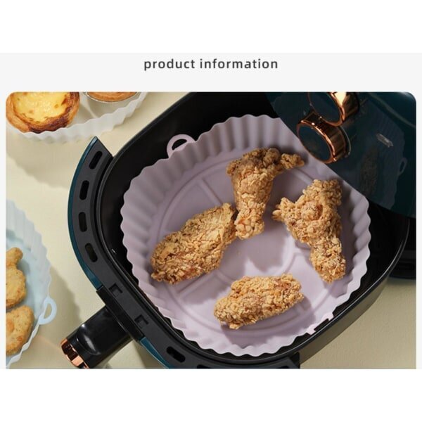 Airfryer silikonimuotti Air Fryer Mat Silikoni sisäosa 18cm Sininen hinta ja tiedot | Keittiövälineet | hobbyhall.fi