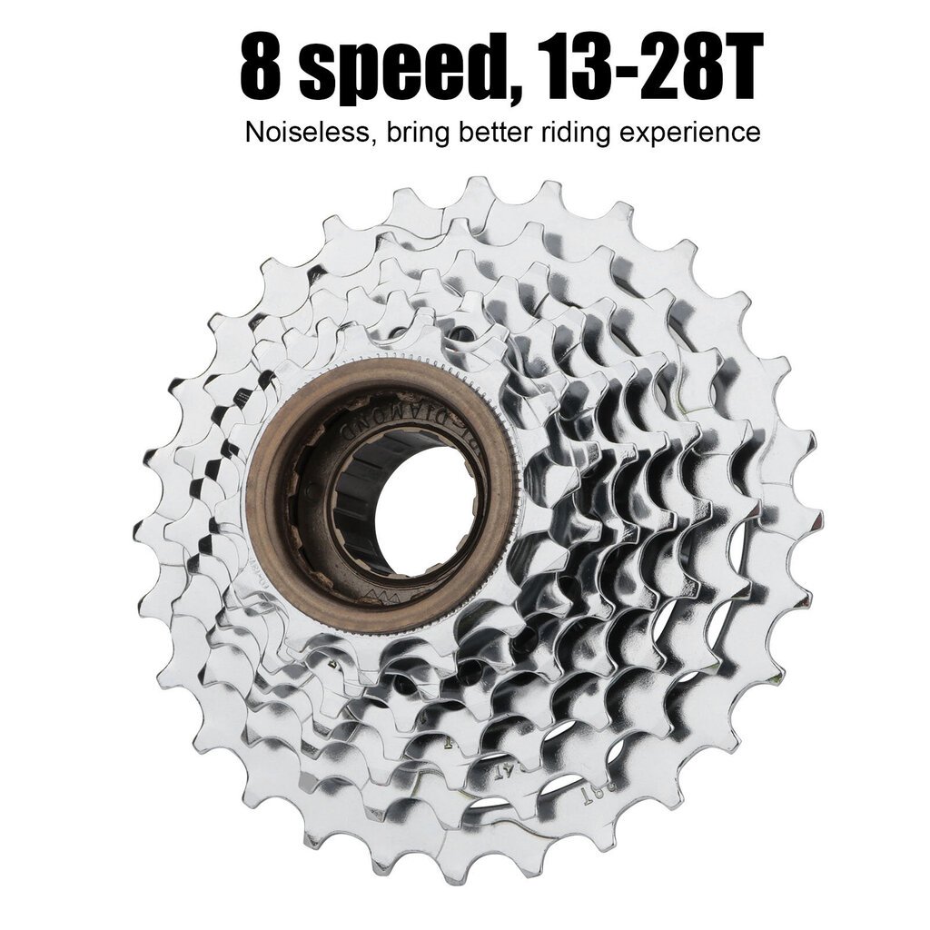 Polkupyörän vapaapyörä Sliver Steel 8 Speed 13?28T kierrevauhtipyörä maastopyörälle hinta ja tiedot | Muut pyörätarvikkeet | hobbyhall.fi