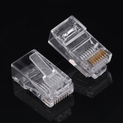 100 kpl/LOT Cat5 Cat5e verkko-internet-liitin RJ45 8P8C kaapeli Modulaariset pistokepäät hinta ja tiedot | Kannettavien tietokoneiden lisätarvikkeet | hobbyhall.fi