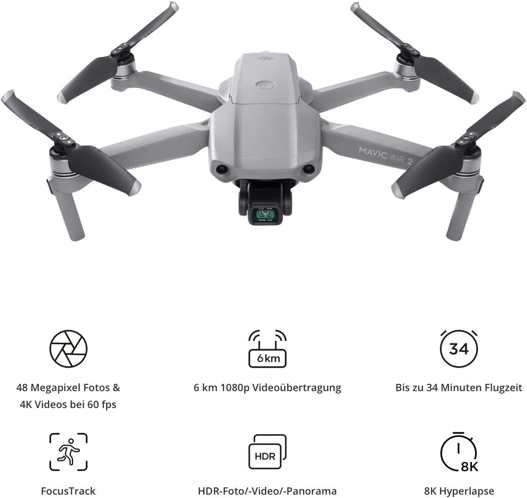 DJI Mavic Air 2 Combo hinta ja tiedot | Dronet | hobbyhall.fi