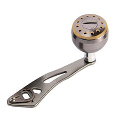 Baitcasting kelakahva 32mm/1.26in Ergonominen metallinen kalastuskelan kahva Baitcasting hopeamustalle hinta ja tiedot | Muut kalastustarvikkeet | hobbyhall.fi