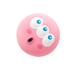 Latex Squeaky Dog Lelupallo 5,5x5,5x4cm Funny Face Pehmeä Puppy Interactive Fetch Play Äänipallot Pinkki hinta ja tiedot | Koiran lelut | hobbyhall.fi