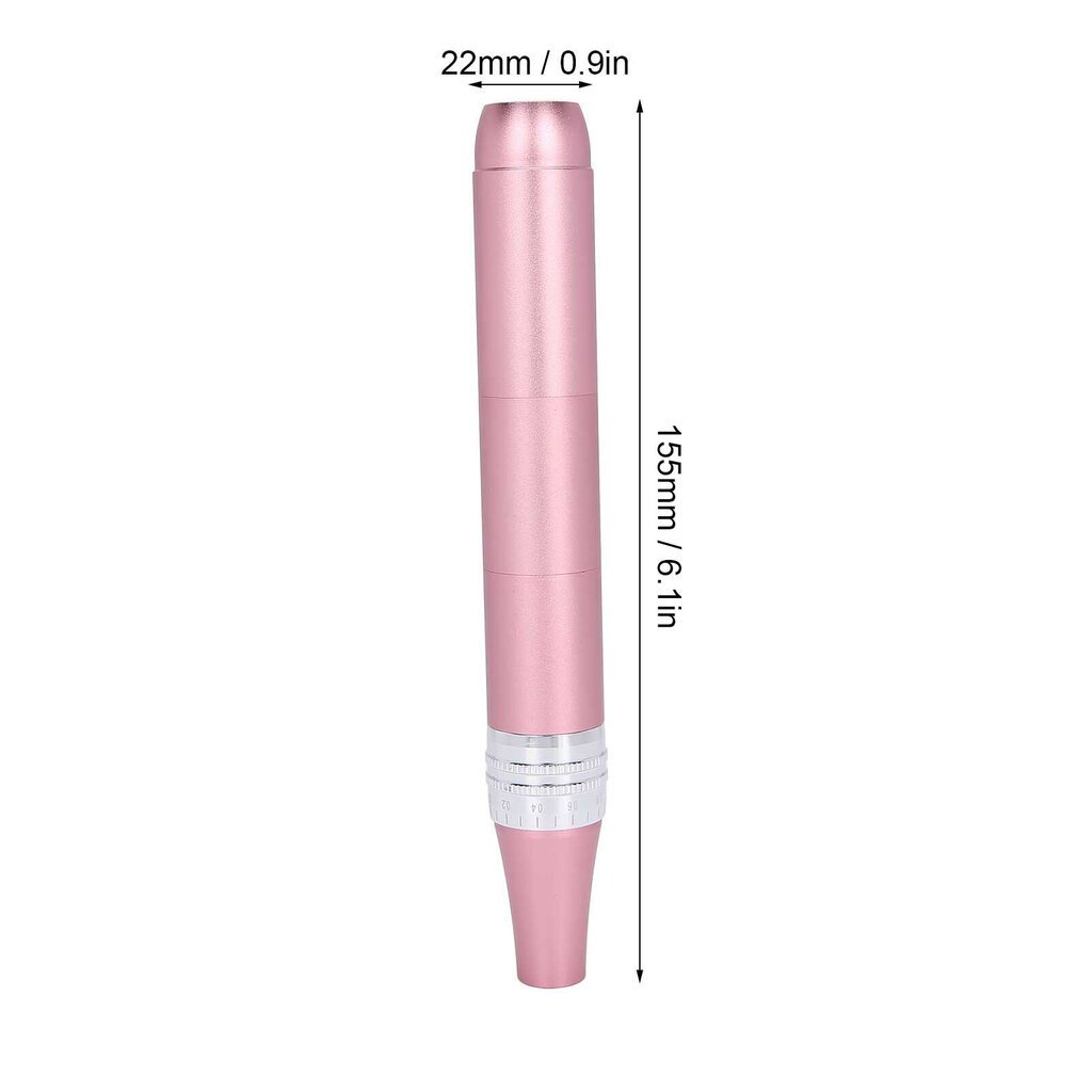 Ammattimainen Derma Pen Micro Needle 3 Gears Adjustment Anti Aging Therapy Skin Device Pink hinta ja tiedot | Kasvojenhoitolaitteet | hobbyhall.fi