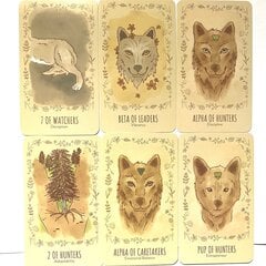 Wolf Tarot Cards Deck Lautapeli Kohtalon ennustaminen Holografinen paperi Englanti lautapeli Party pelikortit hinta ja tiedot | Esoteria | hobbyhall.fi