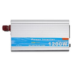 1200 W Power Inverter DC 24 V AC 110 V alumiiniseosmuunnin aurinkomuuntaja auton kotiin hopea hinta ja tiedot | Muuntimet ja invertterit | hobbyhall.fi