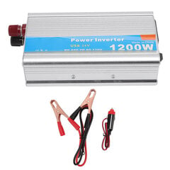 1200 W Power Inverter DC 24 V AC 110 V alumiiniseosmuunnin aurinkomuuntaja auton kotiin hopea hinta ja tiedot | Muuntimet ja invertterit | hobbyhall.fi